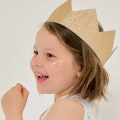 Couronne à paillettes Dorée