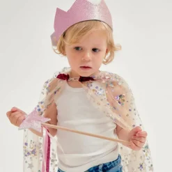 Couronne à paillettes Rose