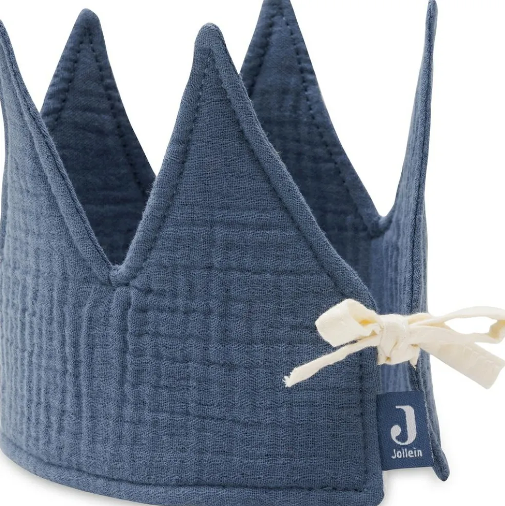 Couronne d'anniversaire en tissu Jeans Blue