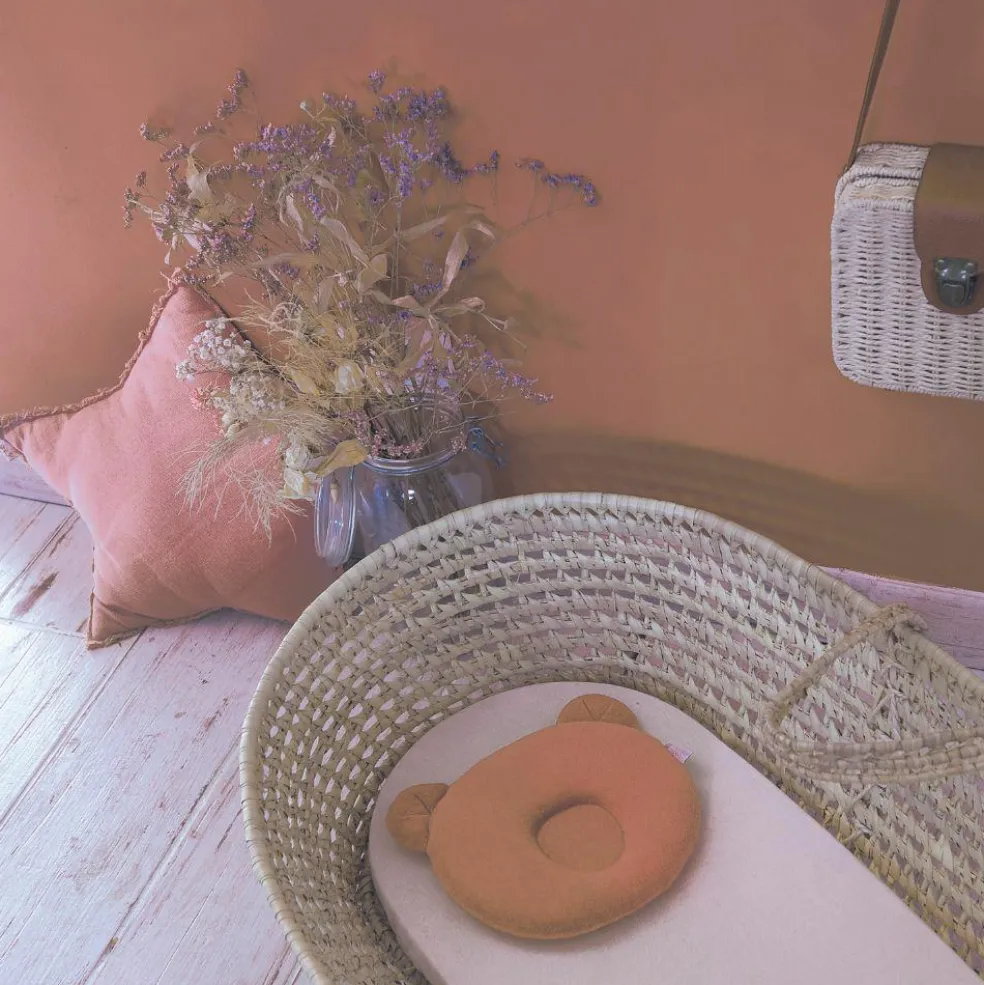 Coussin anti tête plate P'tit Panda cassonade