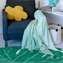 Coussin Cloud moutarde (50 x 40 cm)