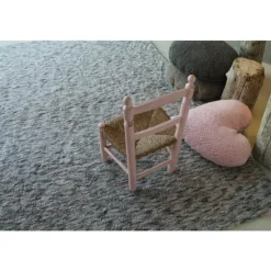 Coussin coeur rose (45 x 50 cm)