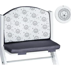Coussin d'assise pour chaise haute basic Grey Lions