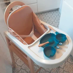 Coussin de chaise PVC avec sangles cassonade