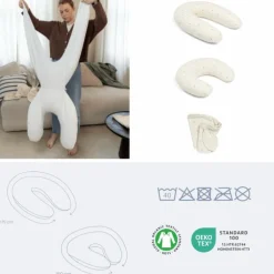 Coussin de grossesse 2 en 1 Sweety Cream