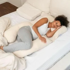 Coussin de grossesse 2 en 1 Maxxy Flowers Sand