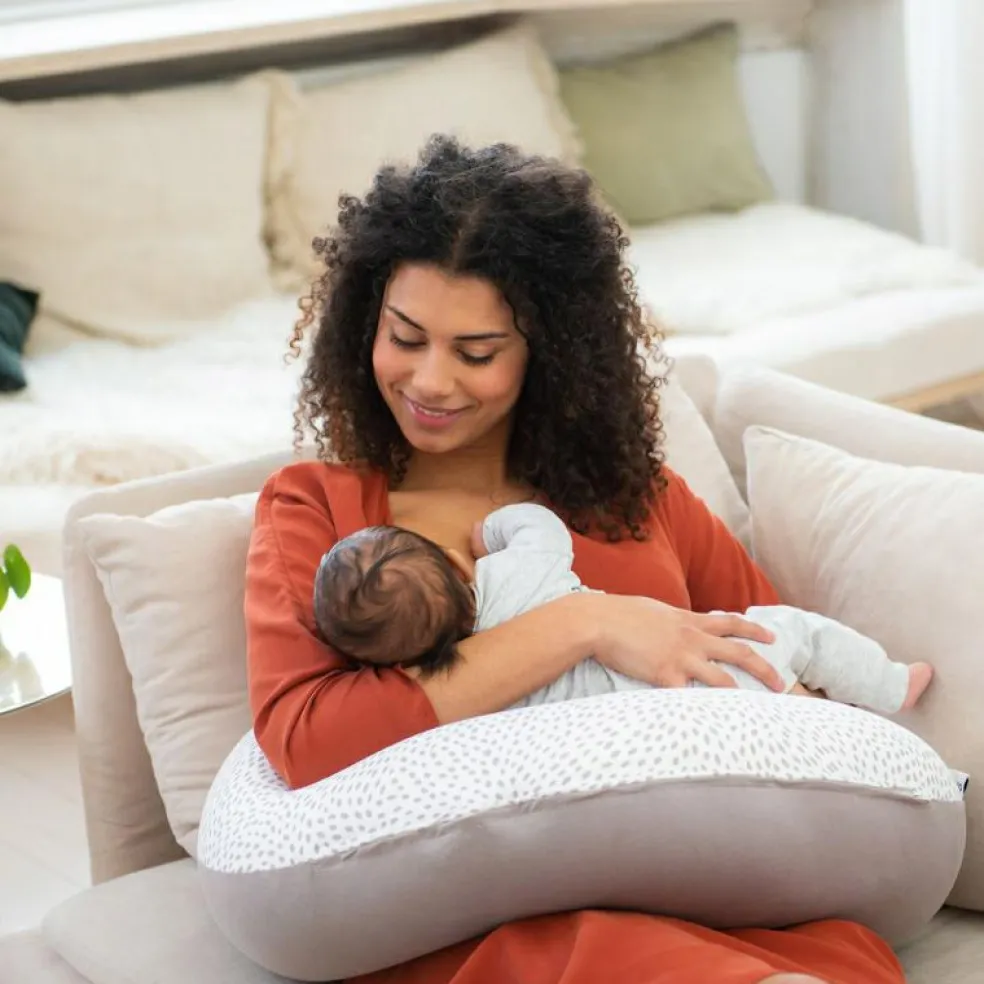 Coussin de grossesse Buddy risotto taupe