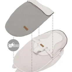 Coussin de grossesse et nid d'ange 2 en 1 Soft Nova gris