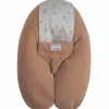 Coussin de grossesse Multirelax éponge microfibre noisette