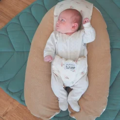 Coussin de grossesse Multirelax éponge microfibre noisette