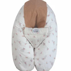 Coussin de grossesse Multirelax éponge microfibre noisette