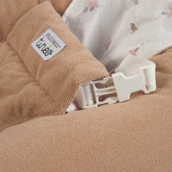 Coussin de grossesse Multirelax éponge microfibre noisette