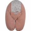Coussin de grossesse Multirelax éponge microfibre rose pêche