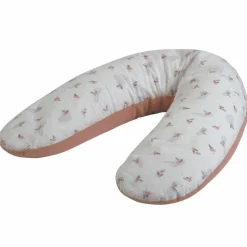 Coussin de grossesse éponge microfibre rose pêche