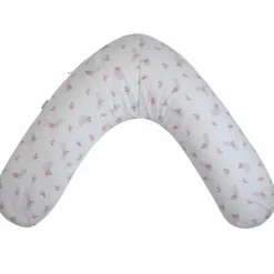 Coussin de grossesse éponge microfibre rose pêche