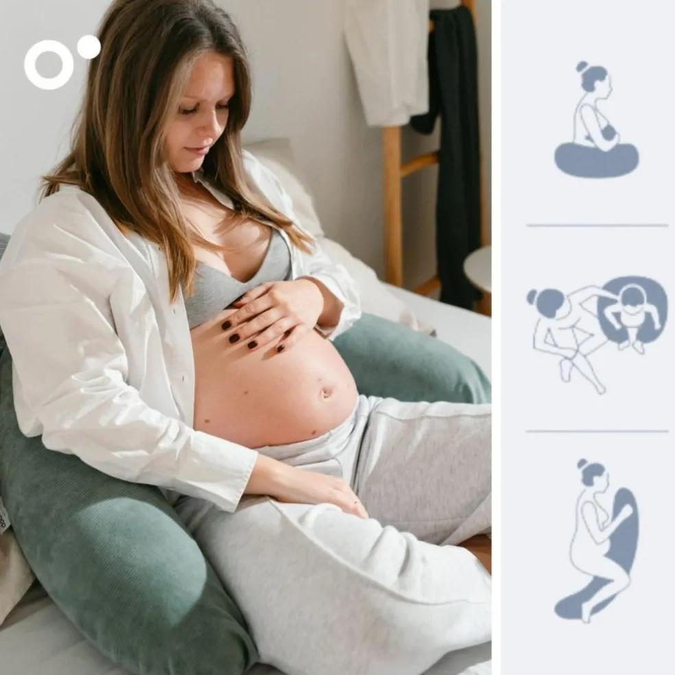 Coussin de maternité Buddy Corduroy Green