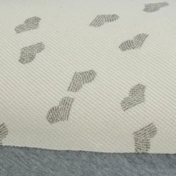 Coussin de maternité Jersey cœurs-gris