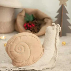 Coussin escargot Lazy Snail (40 x 22 cm)