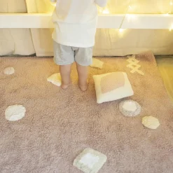 Coussin losange Candy Vanilla rose (30 x 40 cm)