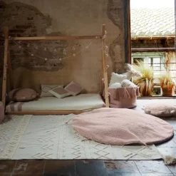 Coussin losange Candy Vanilla rose (30 x 40 cm)