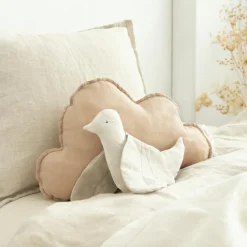 Coussin nuage Lin français sand (24 x 38 cm)