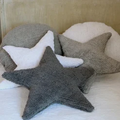 Coussin étoile rose (50 x 50 cm)