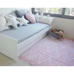 Coussin étoile rose (50 x 50 cm)