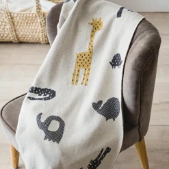 Couverture Animal en tricot (80 x 100 cm)