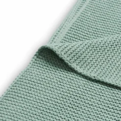 Couverture Basic knit vert d'eau (100 x 150 cm)