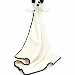 Couverture bébé Bashful Chien noir et crème (70 cm)