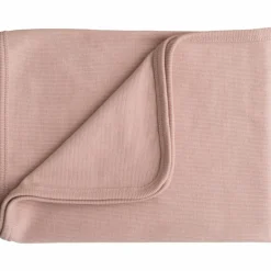 Couverture bébé côtelée Blush (90 x 90 cm)
