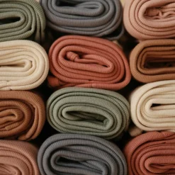 Couverture bébé côtelée Blush (90 x 90 cm)