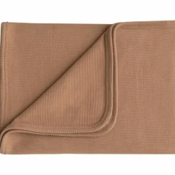 Couverture bébé côtelée Tan (90 x 90 cm)