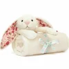 Couverture bébé Lapin en fleurs Crème (70 cm)