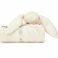 Couverture bébé Lapin en fleurs Crème (70 cm)