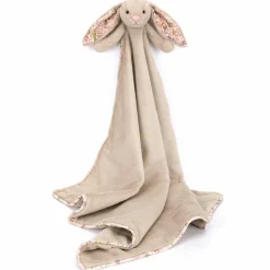 Couverture bébé Lapin en fleurs Beige (70 cm)