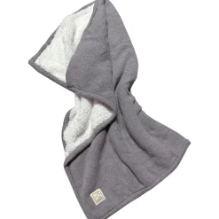 Couverture bébé polaire grise (80 x 80 cm)