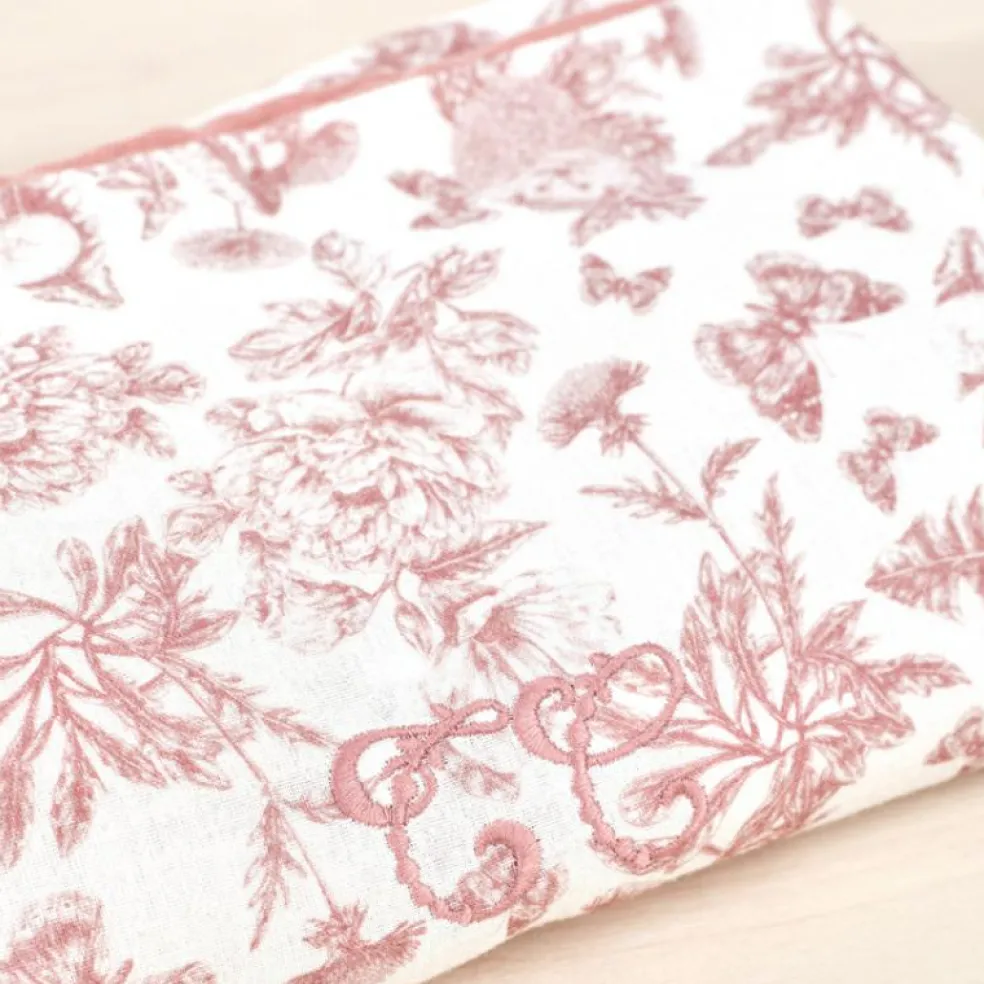 Couverture bébé Toile de Jouy (80 x 100 cm)