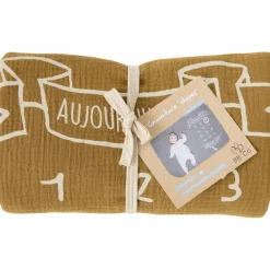Couverture décor pour photos avec 2 accessoires havane et biscuit