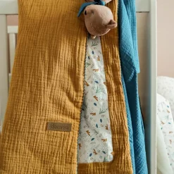 Couverture double face Au fil de l'eau (75 x 100 cm)