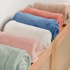 Couverture douceur beige (70 x100 cm)