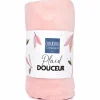 Couverture douceur rose (70 x100 cm)