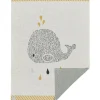 Couverture en coton bio baleine Little Water