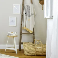 Couverture en coton bio baleine Little Water