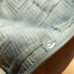 Couverture en coton Jungle Jambo Ash Green-Laurel (75 x 100 cm)