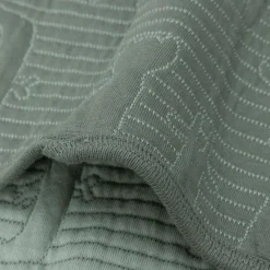 Couverture en coton Jungle Jambo Ash Green-Laurel (100 x 150 cm)