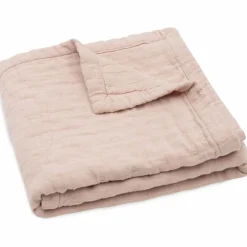 Couverture en gaze de coton Jacquard Wild Rose (75 x 100 cm)