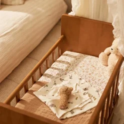 Couverture en gaze de coton Jacquard Biscuit (75 x 100 cm)