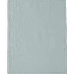 Couverture en gaze de coton Jacquard Sea Green (75 x 100 cm)