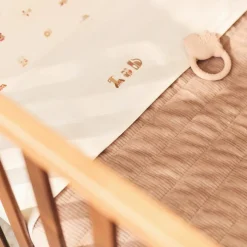 Couverture en jersey Velvet Rib Milky Coffee (75 x 100 cm)